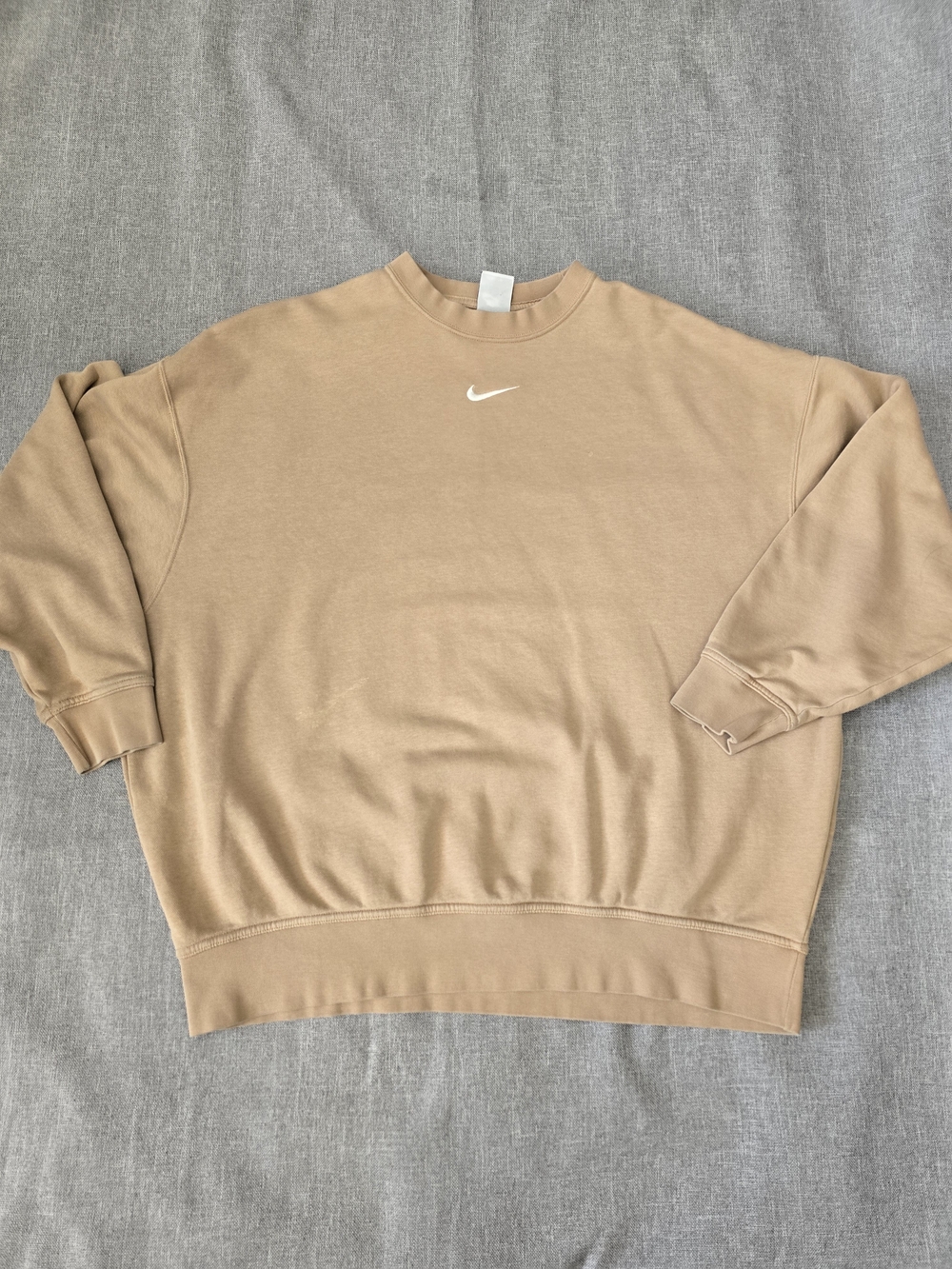 Nike Oversize / Baggy Tan Crewneck Sweatshirt Size XS